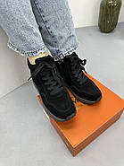 Кросівки жіночі зимові MalinDegely A129-4M чорні замшеві, фото 3