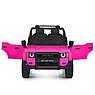 Дитячий електромобіль двомісний Джип Toyota Land Cruiser M 6280 з пультом р/у для дітей 3-8 років Рожевий, фото 6