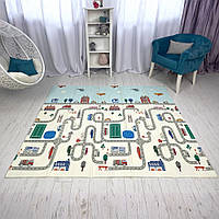 Дитячий складаний термо Ігровий килимок мат для дітей двосторонній розвиваючий теплий м'який 150х180х1 см