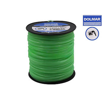 Бухта волосіні 2,4 х 5LB (364 м.) квадрат з житловою Dolmar