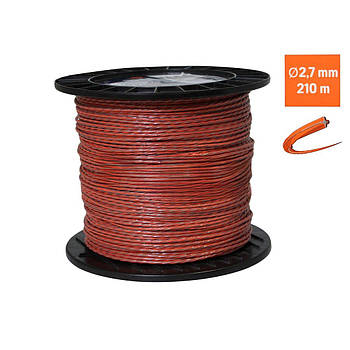 Бухта волосіні Husqvarna Ø2,7 мм х 210 м кручена з кордом