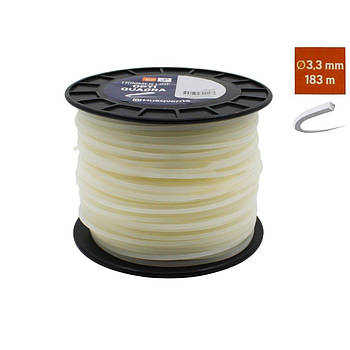 Бухта волосіні Husqvarna Ø3,3 мм х 183 м квадрат