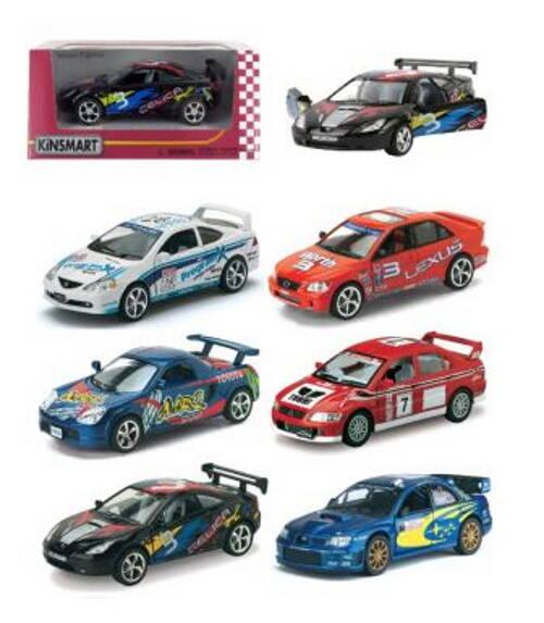 Машина — метал. "Kinsmart" "Street Fighter (Celica, MR2, IS300, Type-R)", в кор. 16*8,5*7,5см (96 шт./4), фото 1