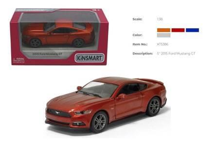 Машина — метал. "Kinsmart" "FORD MUSTANG GT (2015)", в кор. 16*8*7,5 см (96 шт./4), фото 1