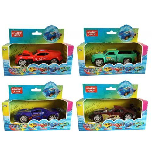 Машина метал, 13см, міняє колір, 4 види, в кор. 16,5*12*7см (48шт), фото 1