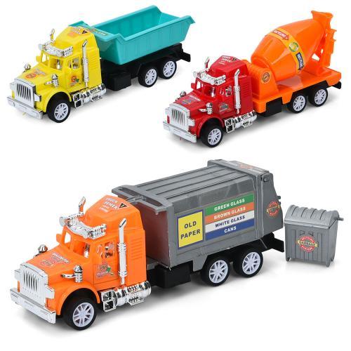 Будтехніка 17см, інерція, рухливі деталі, 3 види, пак. 22*10*5см (216шт), фото 1