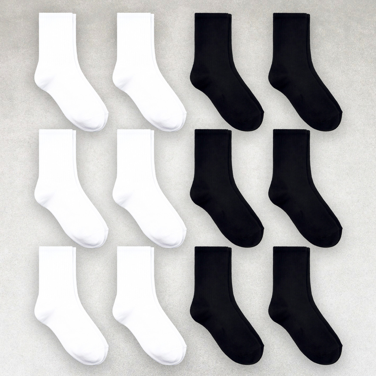 Набір шкарпеток чоловічих 12 пар «Black & White» з високою резинкою бавовна преміум сегмент розмір 39-42, фото 1