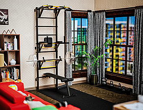 Шведська стінка RX (класичний турнік) RX-100 Maximum