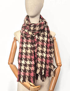 Шарф палантин кашеміровий Скотті коричневий