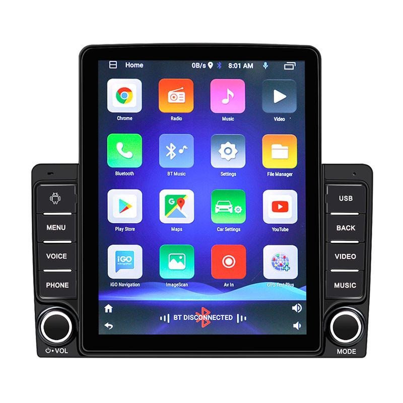 Універсальна магнітола 1001-A, 9.7'' (4+64GB/4G) AHD Tesla Style Android CarPlay Fan TESLA Style, фото 1