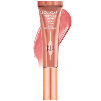 Гелеві рум'яна-хайлайтер Charlotte Tilbury Glowgasm Beauty Light Wand Mini Pinkgasm без коробки 5 мл
