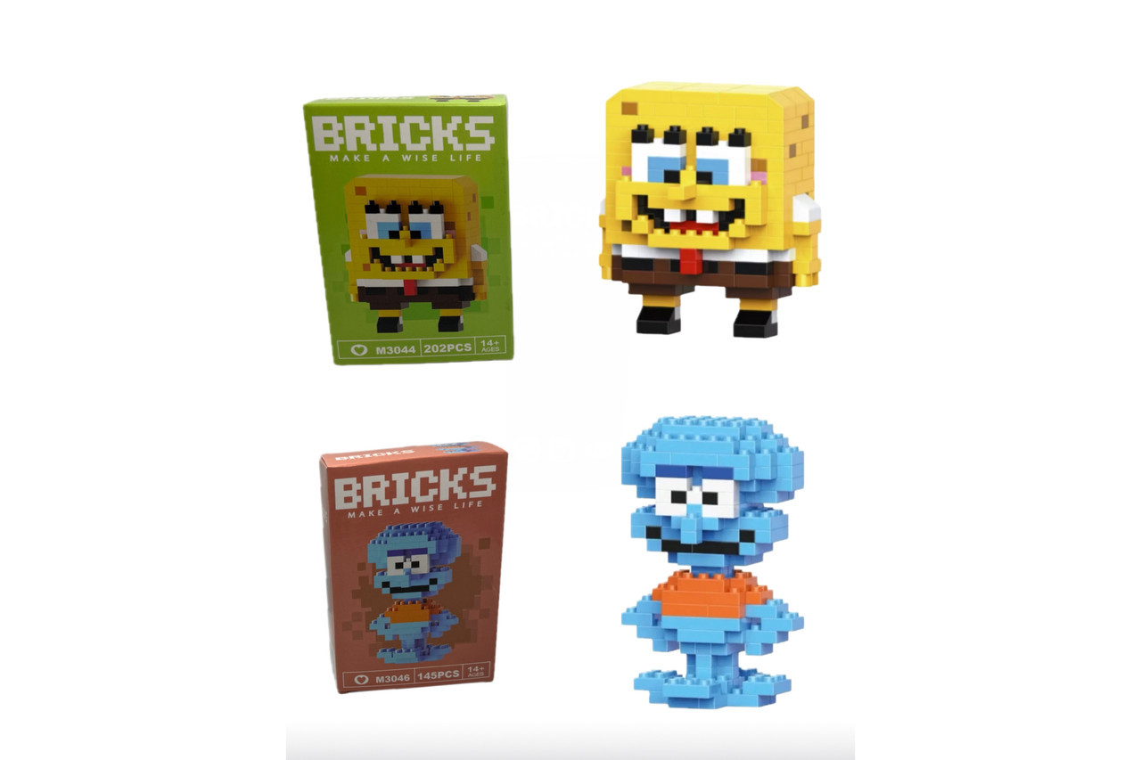Конструктор Bricks комплект Спанч Боб Сквідард Spongebob Squidward 347 деталі (KTM304446) kL., фото 1