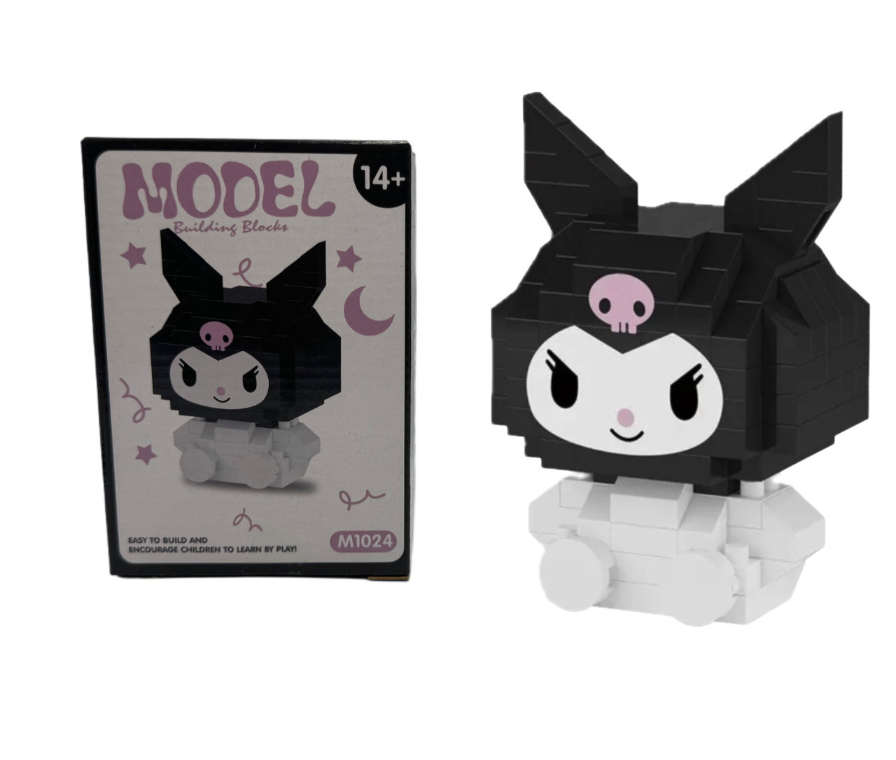 Конструктор Bricks Куромі Kuromi 5.5 см висота 226 деталь (M1024) kL., фото 1