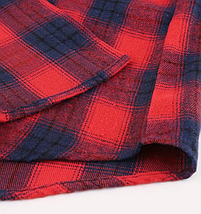 ​​​​​​​Чоловіча сорочка фланелєва з капюшоном у клітинку Red XL, фото 4