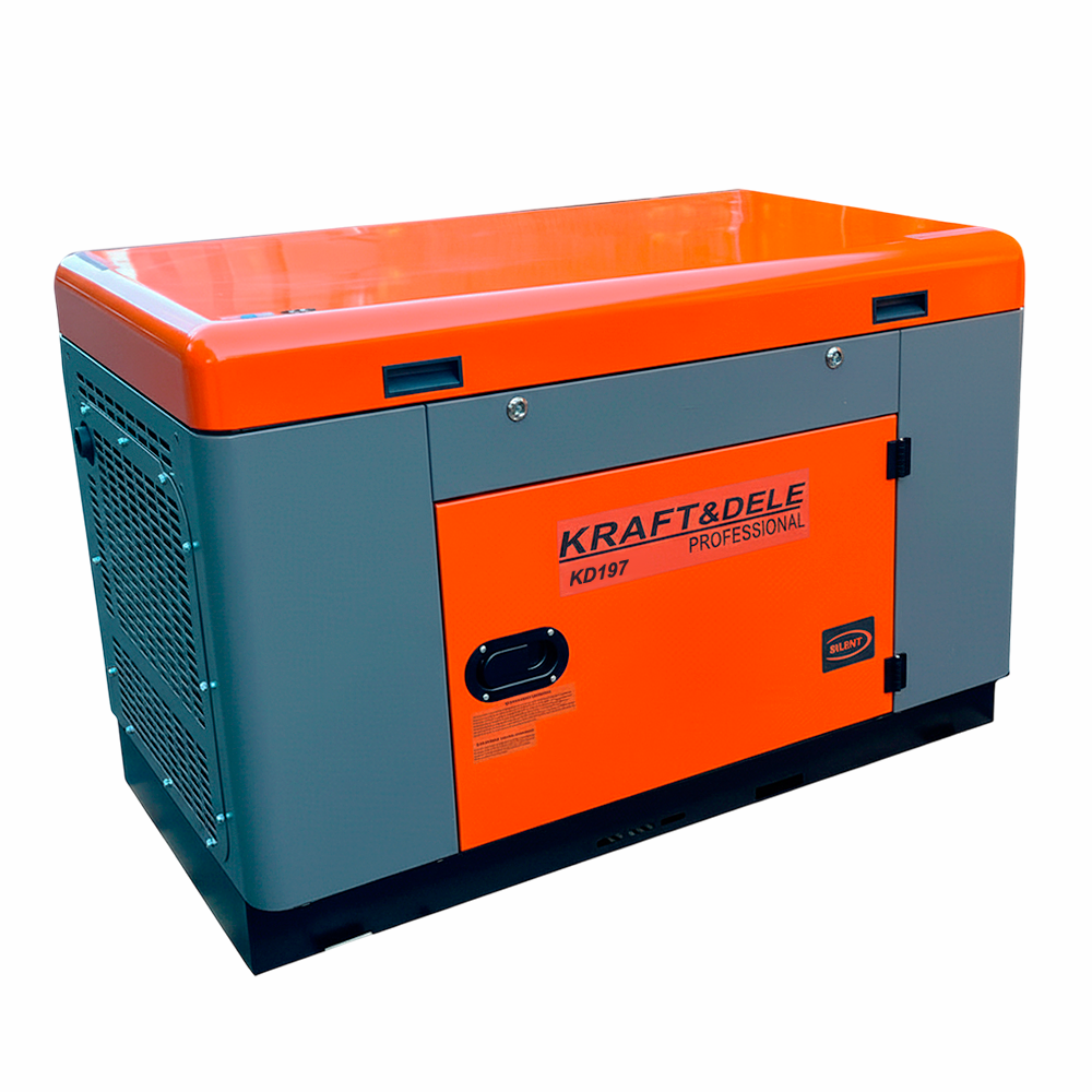 Дизельний генератор KD197 Kraft&Dele 12/13 кВт економічна однофазна електростанція, фото 1