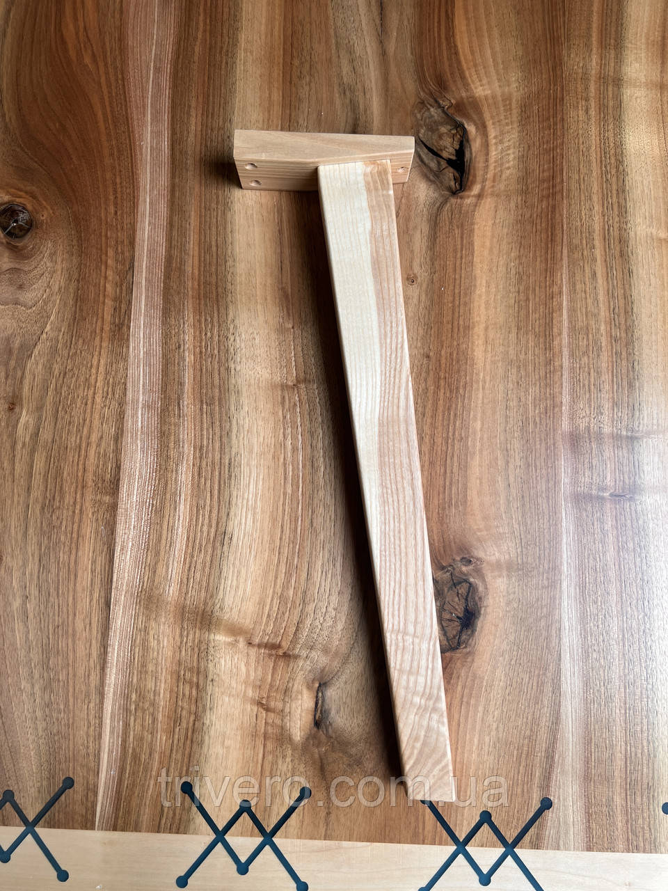 Меблеві ніжки і опори для тумбочки з дерева H.430 / Ніжка-100, фото 1