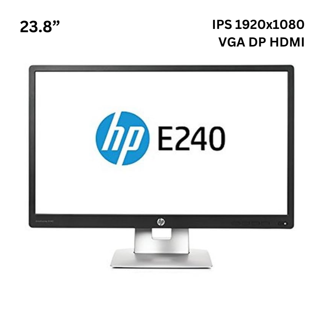 Монітор 23.8" HP EliteDisplay E240/IPS 1920x1080 Full HD/VGA DP HDMI USB Б/В