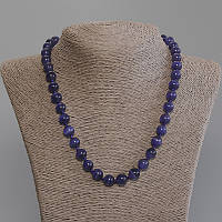 Намисто фіолетове Котяче Око гладка кулька d-9мм+- L-50мм+- з замочком купити біжутерію дешево оптом в інтернеті