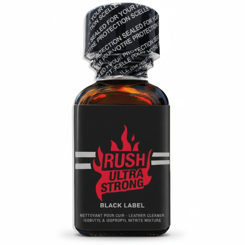 Poppers / попперс Rush Ultra Strong Black Label (Amyl + Propyl) 24ml France, фото 1