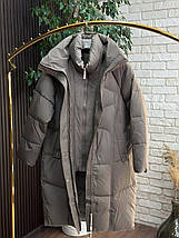 Стильна пальто, наповнювач Синтепон 200, тканина "Плащівка" 50, 52, 54, 56, 58, 60 розмір 50, фото 3