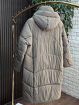 Стильна пальто, наповнювач Синтепон 200, тканина "Плащівка" 50, 52, 54, 56, 58, 60 розмір 50, фото 5