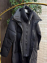 Стильна пальто, наповнювач Синтепон 200, тканина "Плащівка" 50, 52, 54, 56, 58, 60 розмір 50, фото 5