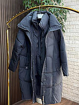 Стильна пальто, наповнювач Синтепон 200, тканина "Плащівка" 50, 52, 54, 56, 58, 60 розмір 50, фото 5