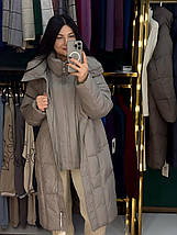 Стильна пальто, наповнювач Синтепон 200, тканина "Плащівка" 50, 52, 54, 56, 58, 60 розмір 50, фото 3