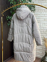 Стильна пальто, наповнювач Синтепон 200, тканина "Плащівка" 50, 52, 54, 56, 58, 60 розмір 50, фото 4