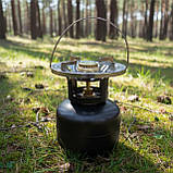 Газовий міні балон з пальником 2 в 1 на 5.8 л для приготування їжі дорожній ручний безпровідний 260 х 225 мм, фото 3