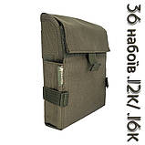 Патронташ, підсумок Marck-men на 36 патронів .12/16 калібру для дозарядки- на варбелт, РПС. МОЛЛЄ. Олива/хакі, фото 2