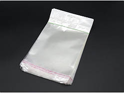 Пакет поліетиленовий з європідвісом та липкою стрічкою без малюнків 15 х 16,5см, за 1шт 12190