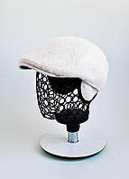 Кепі жіноча однотонна гострий козирок 57/58 пудра