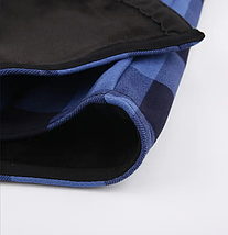 Чоловіча зимова куртка-сорочка з капюшоном у клітинку Blue XL, фото 2