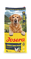Сухой корм Josera Chicken & Sweet Potato. Едалт з куркою та бататом для середніх та великих порід 12.5 кг