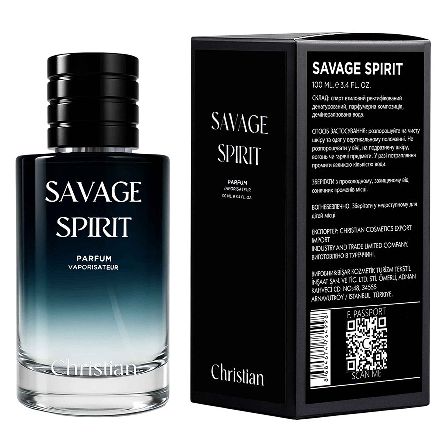 Парфум для чоловіків SAVAGE SPIRIT PARFUM Men 100 ml CSB-100, фото 1