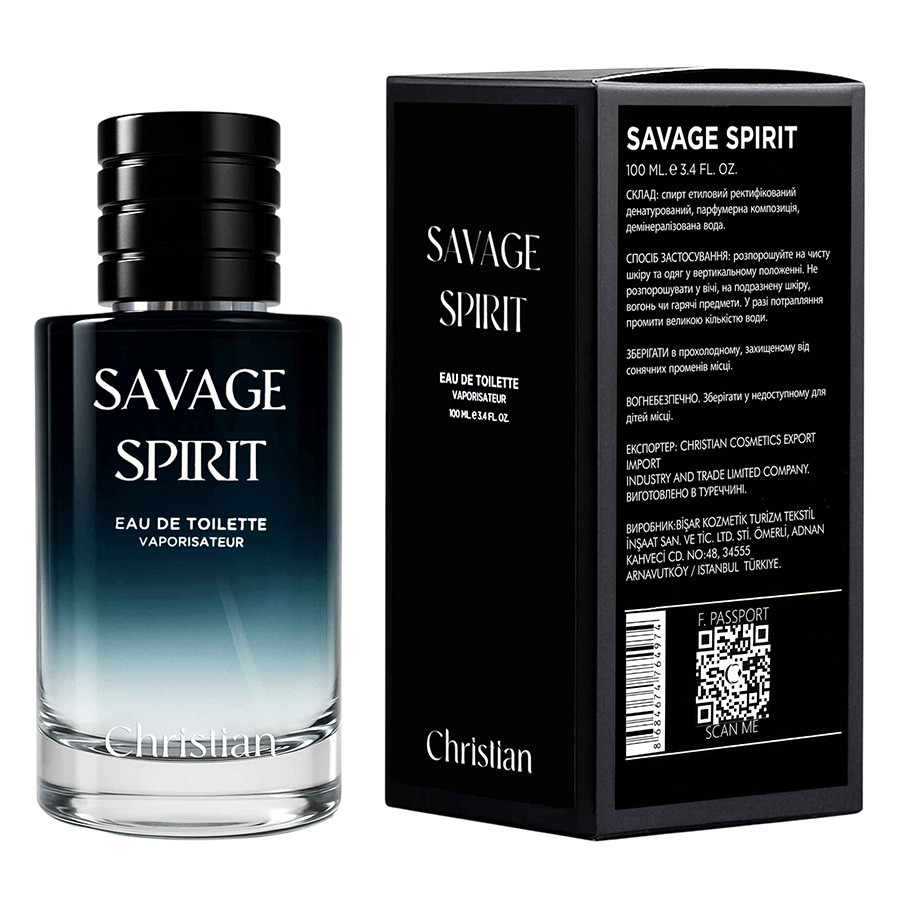 Туалетна вода для чоловіків SAVAGE SPIRIT EAU DE TOILETTE Men 100 ml CSB-100, фото 1