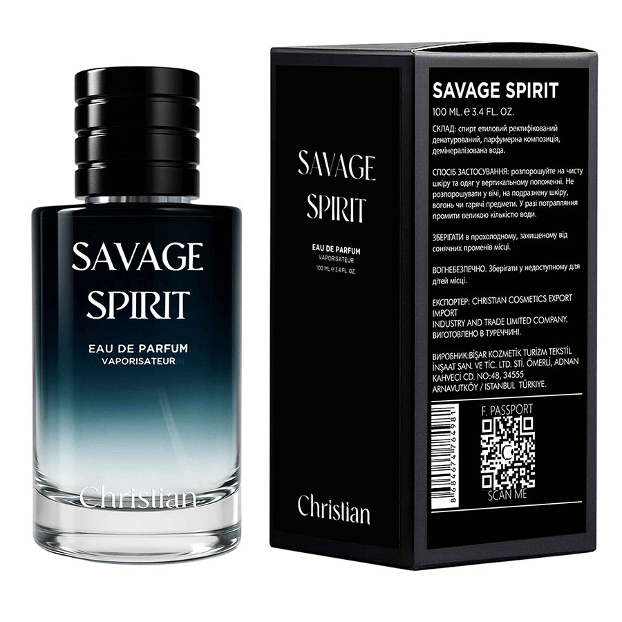 Парфумована вода для чоловіків SAVAGE SPIRIT EAU DE PARFUM Men 100 ml CSB-100, фото 1