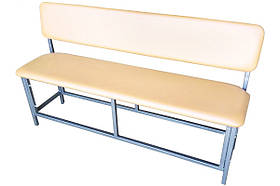 Лава зі спинкою розбірна М 1200 мм бежева