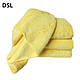Рушник двосторонній жовтий 380GSM 40*40см, фото 4