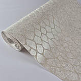 Шпалери вінілові 0.53 × 10.05 м Marburg 59114, бежеві для спальні, вітальні, кабінету, фото 2