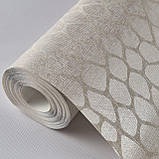 Шпалери вінілові 0.53 × 10.05 м Marburg 59114, бежеві для спальні, вітальні, кабінету, фото 3