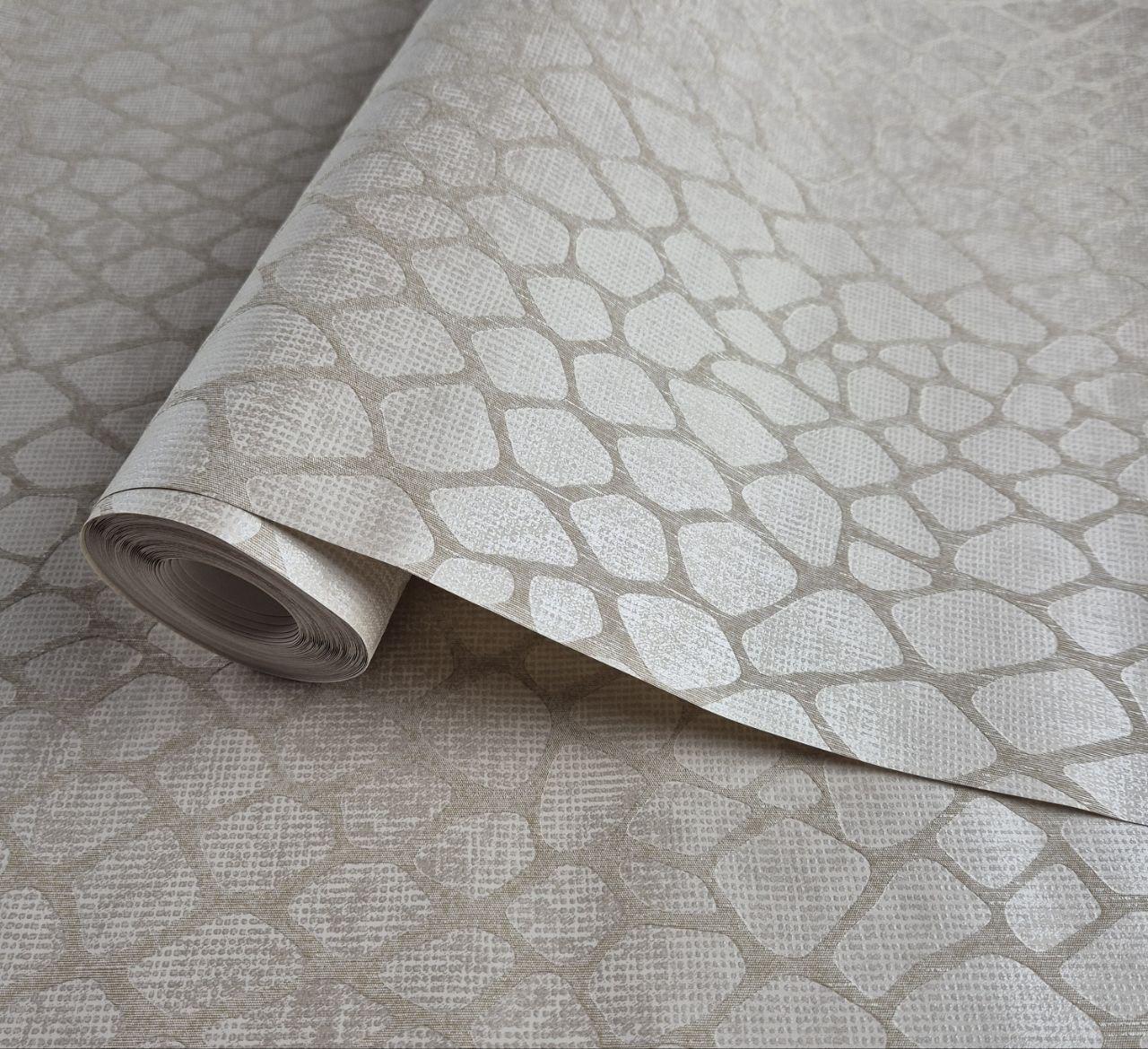 Шпалери вінілові 0.53 × 10.05 м Marburg 59114, бежеві для спальні, вітальні, кабінету, фото 1