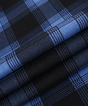 ​​​​​​​Чоловіча зимова куртка-сорочка з капюшоном у клітинку Dark Blue XL, фото 5