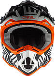 Мотошолом O’Neal 2SRS Spyde Black/White/Orange кросовий ендуро, фото 7