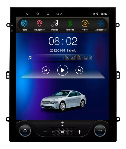 Універсальна Mагнітола 1002-A, 9.7'' (4+64GB/4G) AHD Tesla Style Android Carply Fan TESLA Style, фото 1