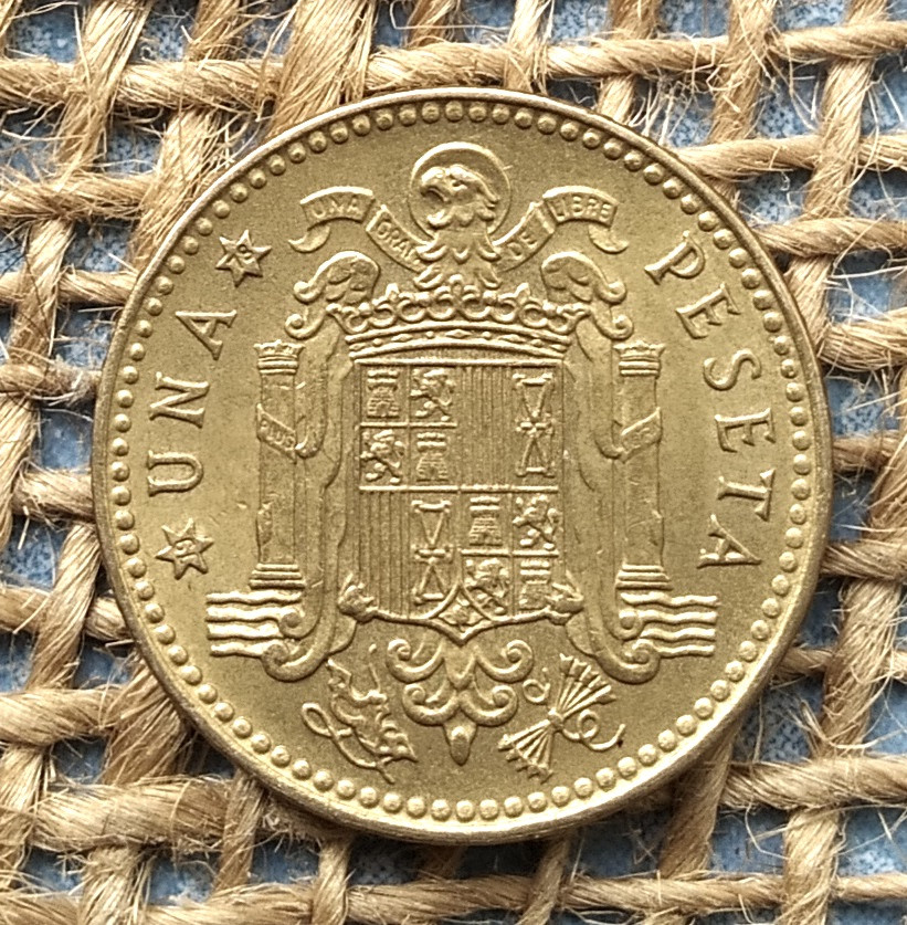 1 песета 1975 року. (78) Iспанiя, фото 1