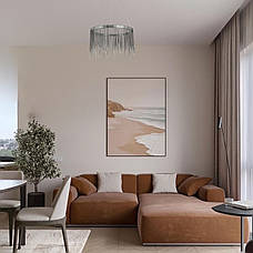 Підвісна люстра з ланцюгами 60см led 20W (909-XL3351 (600), фото 5