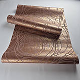 Шпалери вінілові 0.53 × 10.05 м Marburg 59106, коричнево-цегляні для спальні, вітальні, кабінету, фото 4