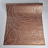 Шпалери вінілові 0.53 × 10.05 м Marburg 59106, коричнево-цегляні для спальні, вітальні, кабінету, фото 6